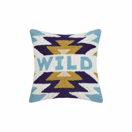 PUESTA EN ESCENA 16 x 16 in. Wild Polyester Filler Hook Pillow PU3691845